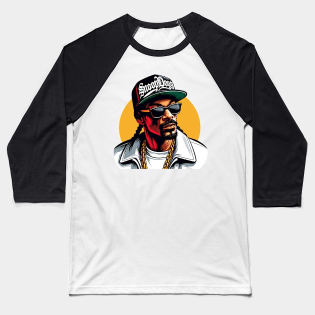 Snoop Dogg 1 Baseball T-Shirt by Bentonhio